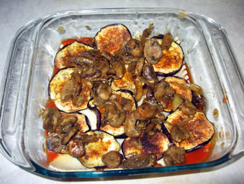Eggplant and Mushroom Lasagna Preparation Steps