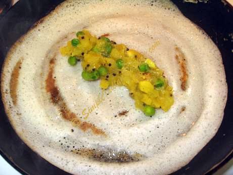 masala dosa preparation step