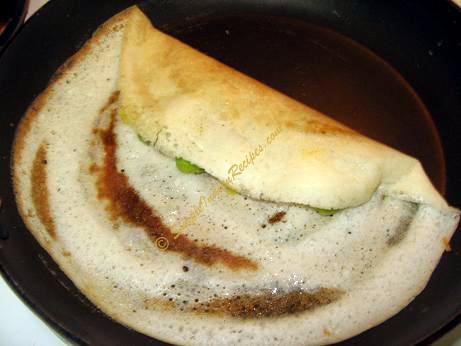 masala dosa preparation step