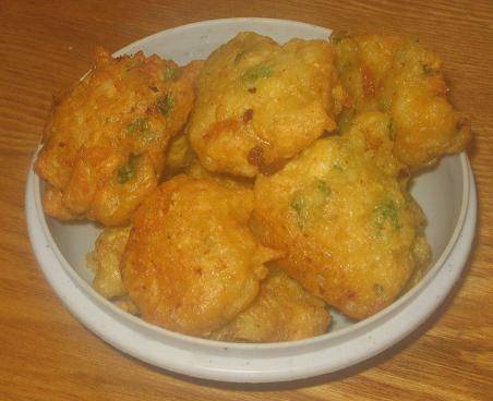 Fried Pakodas to be added to the kadhi