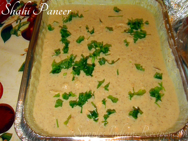 shahi paneer