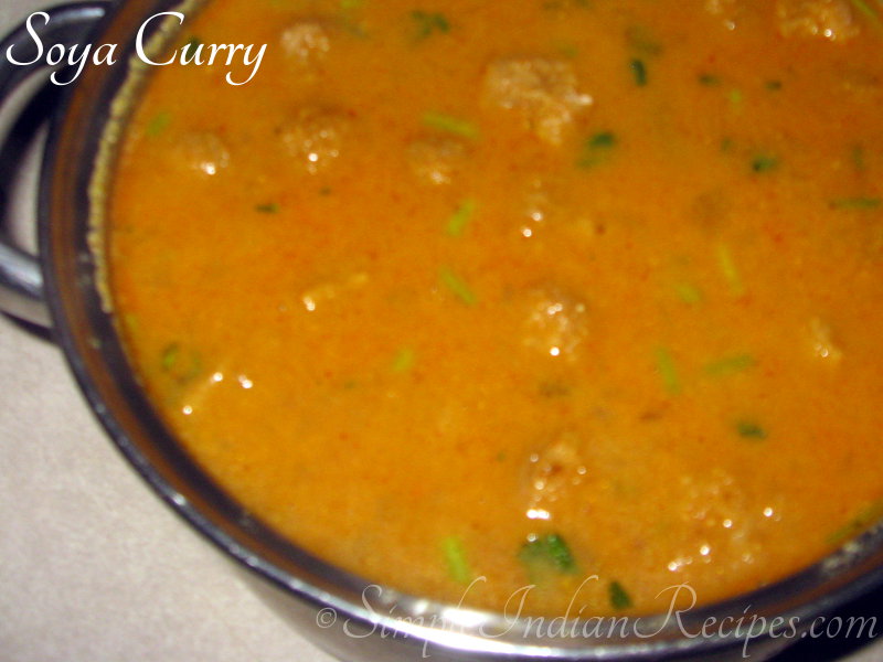 Soya Chunks, Soy Chunks, Meal Maker Curry
